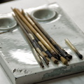Delft artist's paint brushes